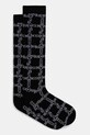 JW Anderson skarpetki Logo Grid Long skarpetki długie czarny KW1034.YN0273.901