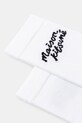 Maison Kitsuné skarpetki Handwriting MM06424KT0014 biały SS25