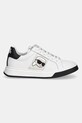 Karl Lagerfeld sneakersy skórzane dziecięce Z30380.30.35 biały SS25