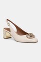 Kožené lodičky Kurt Geiger London Chelsea Block Slingback usňová koža béžová 3415024189.BLUSH