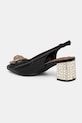 Obuwie Kurt Geiger London czółenka skórzane Chelsea Block Slingback 3415000189.BLACK czarny