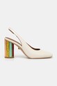 Salonke Kurt Geiger London Perspex Heel Sling 3968541309.BONE bež SS25