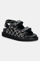 Кожаные сандалии Kurt Geiger London Orson платформа чёрный 3469600309.BLACK
