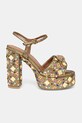 Kurt Geiger London sandały Kensington Platform Sandal 9798866609.GOLD złoty SS25