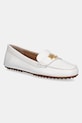 Lauren Ralph Lauren mocassini in pelle Barnsbury pelle fiore bianco 802852847024.100