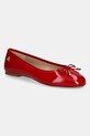Lauren Ralph Lauren baleriny skórzane Jayna czerwony 802956765002.600