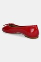 Obuwie Lauren Ralph Lauren baleriny skórzane Jayna 802956765002.600 czerwony