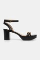 Шкіряні сандалі Lauren Ralph Lauren Melissah 802959162001.001 чорний SS25