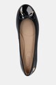 Шкіряні балетки Lauren Ralph Lauren Jayna чорний 802956765001.001