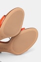 Kožené sandály Lauren Ralph Lauren Gwen 802962183001.200 oranžová
