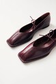 Alohas balerini de piele Sway burgundia S00191.16