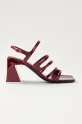 Kožené sandály Alohas Aubrey přírodní kůže burgundské S100772.01