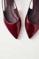 Alohas balerini de piele Ribbon burgundia S100773.01