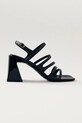 Alohas sandali in pelle Aubrey pelle fiore nero S100166.06