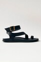 Kožené sandále Alohas Myles usňová koža čierna S100617.01