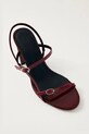 Încălțăminte Alohas sandale de piele Elyn S100703.01 burgundia