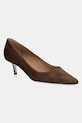 BOSS szpilki zamszowe Charlieze 5-8 cm beżowy 50542815.231
