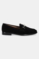BOSS mokasyny zamszowe Helyan 50536350.001 czarny SS25