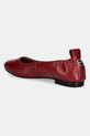 Încălțăminte BOSS balerini de piele Dasy 50536560.608 burgundia