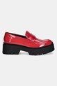Шкіряні мокасини HUGO Kris 50538597.610 червоний SS25