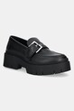 HUGO mokasyny Kris platforma czarny 50538616.001