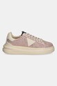 Шкіряні кросівки Guess ELBINA FLPELB.SUE12.PINK рожевий SS25