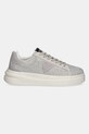 Guess sneakersy skórzane ELBINA FLPELB.SUE12.WHITE szary SS25