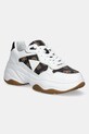 Guess sneakers HAPYY sintetic alb FLPHAP.FAL12.WHIBR