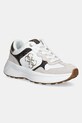 Guess buty LUCKEI skóra zamszowa biały FLPLUC.PEL12.WHIBR