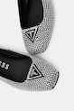 Baleríny Guess LEVVISE stříbrná FLPLVS.SAT02.BLACK