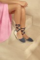 Εσπαντρίγιες Manebi Flat Valenciana Espadrilles K.1.5.P0 μαύρο SS25