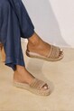 Manebi klapki Double Sole Slides pozostałe beżowy H.1.5.DS