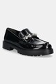 Tory Burch mocasini de piele Classic Embellished Lug Loafer piele negru 165828.006