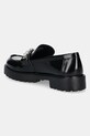 Încălțăminte Tory Burch mocasini de piele Classic Embellished Lug Loafer 165828.006 negru