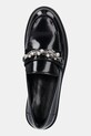 Tory Burch mocasini de piele Classic Embellished Lug Loafer negru 165828.006