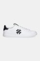 Tory Burch sneakers din piele Double T Howell Court 149728.101 alb SS25