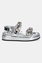 Сандалі Tory Burch Kira Embellished Sport Sandal 164798.020 срібний SS25
