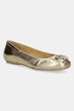 Шкіряні балетки Furla Ballet Ballerina золотий YJ02BAL.5R0000.2613S