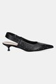 AGL pantofi de piele Lenor S Studs D167022PCKS0573656 negru SS25