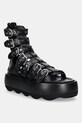 Kožené sandále AGL Gwendoline Straps usňová koža čierna D690005PHSOFTY0000