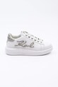 Шкіряні кросівки Karl Lagerfeld KAPRI платформа білий KL62511G.01S
