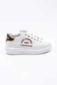 Karl Lagerfeld sneakersy skórzane KAPRI platforma biały KL62539M.01Z