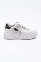 Karl Lagerfeld sneakersy skórzane KREEPER LO NFT platforma biały KL42376T.011