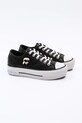 Karl Lagerfeld teniși de piele KAMPUS MAX NFT KL60425T.000 negru SS25
