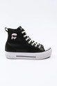 Karl Lagerfeld teniși de piele KAMPUS MAX NFT plată negru KL60445T.000