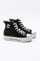 Karl Lagerfeld teniși de piele KAMPUS MAX NFT KL60445T.000 negru SS25