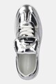Karl Lagerfeld sneakers din piele ATLAS argintiu KL63820.1MS