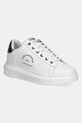 Karl Lagerfeld sneakersy skórzane KAPRI płaska biały KL62538K.01S