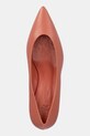 Weekend Max Mara pantofi de piele RENZA portocaliu 2515521054600.PINK