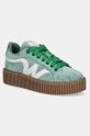 Weekend Max Mara sneakers DEDALO platformă verde 2515761094600.EMERALD